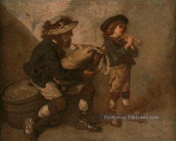 pifferaro et son fils figure peintre Thomas Couture Peinture à l'huile